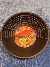 Wok Pfanne von Spring 37 cm Durchmesser mit Deckel -NEU und unbenutzt- Gußeisen-