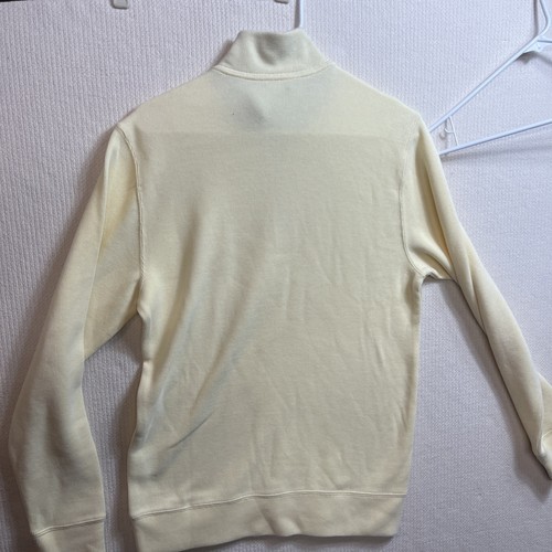 Lands' End Men's Ribbed Quarter Zip Size Small Yellow Soft NWT - Picture 5 of 5
