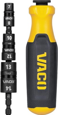 VACO VAC1071 Impact Driver, 7-in-1 Metric Multi-Bit Impact Flip Socket Set with