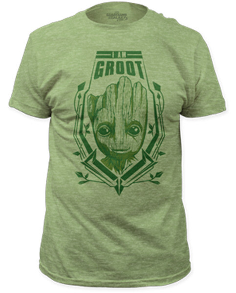 Guardians of the Galaxy I Am Groot Head Shot Green T-Shirt Marvel NEW UNWORN
