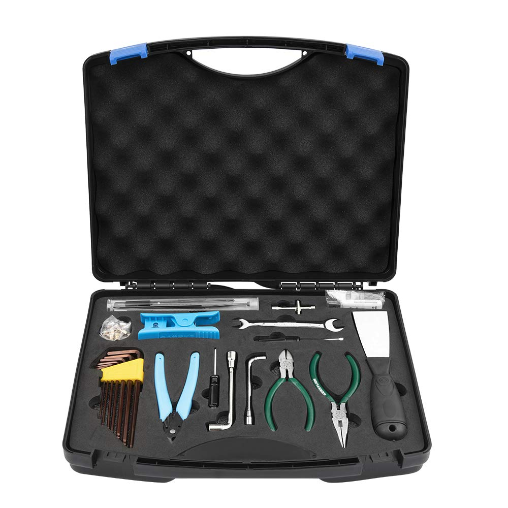 35Pcs Printer Maintenance Tool Kit with Cleaners, Filament Slicer & Wrench in Case-image