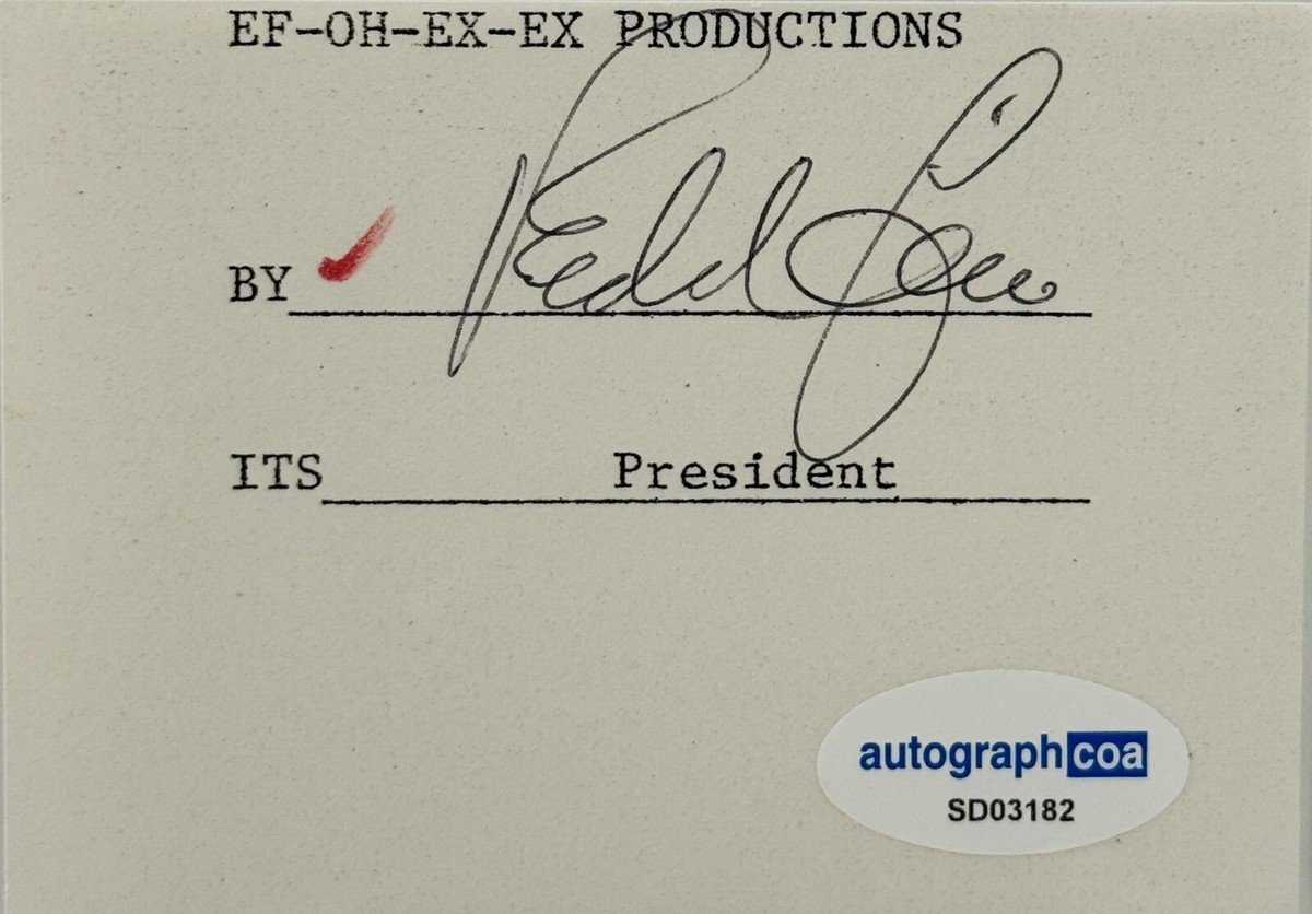 REDD FOXX Signed Autograph 2.5x3 Piece Sanford and Sons ACOA | eBay