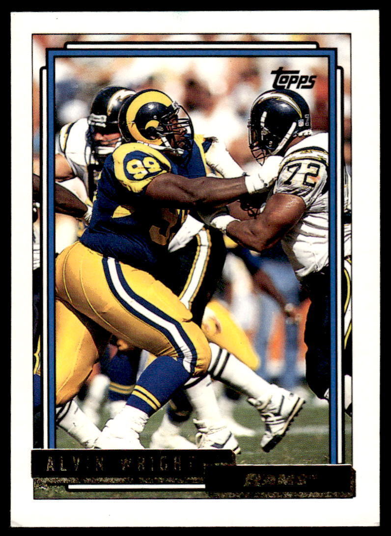 1992 Topps Gold #373 Alvin Wright – Rams