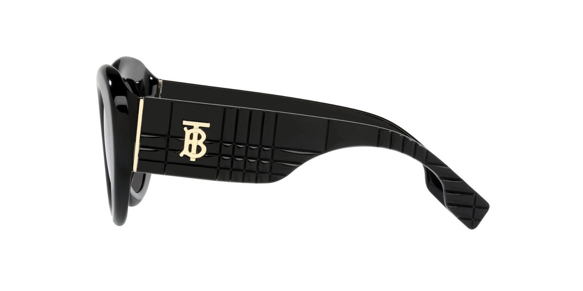 BURBERRY Margot TB Collection BE4370U 3001/87 Burberry BE4370U-3001/87 Margot 49mm WOMENS Black Sunglasses  main image 2