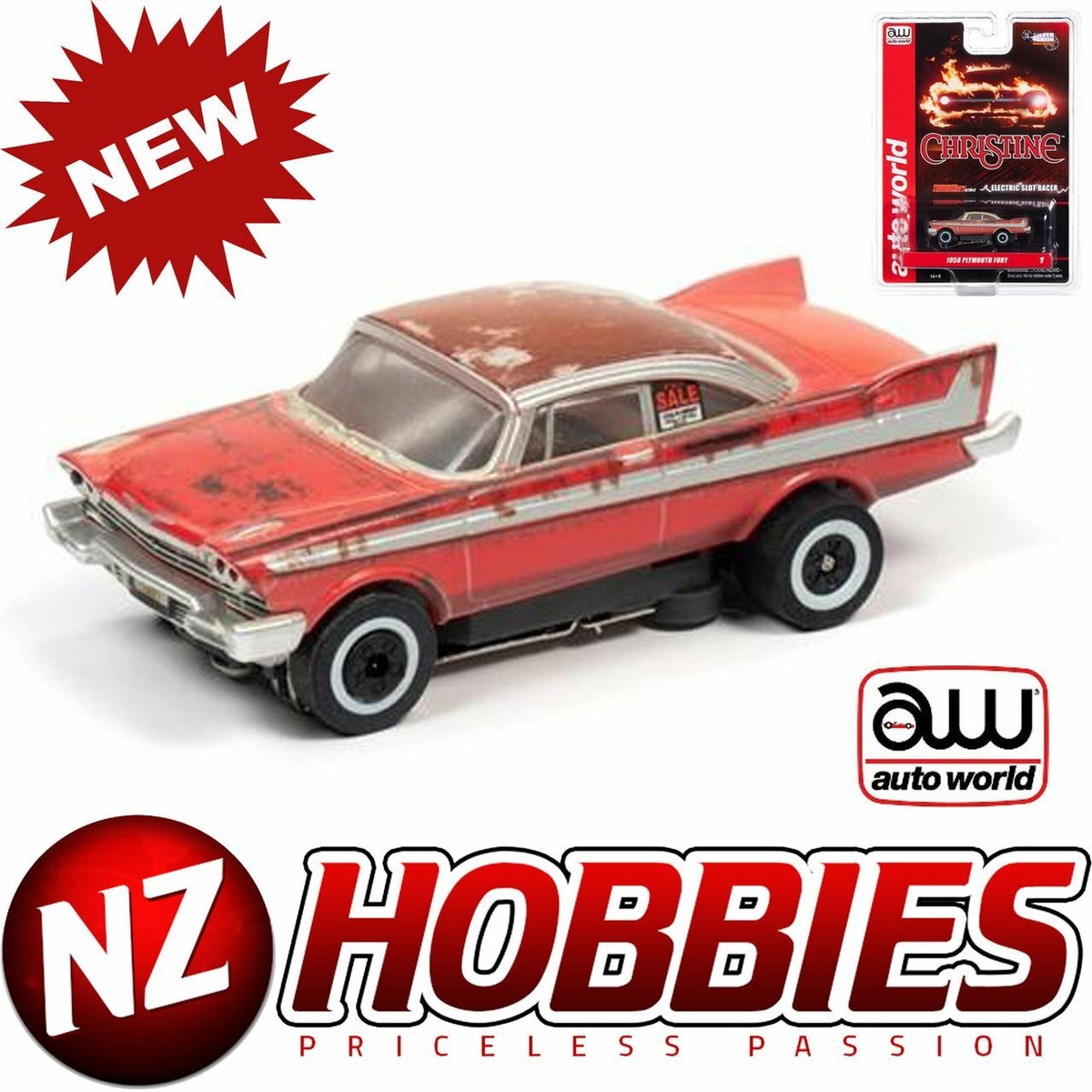 ●Dirty Family Auto World 4gear Plymouth Fury Christine Dirty AFX HO Slot