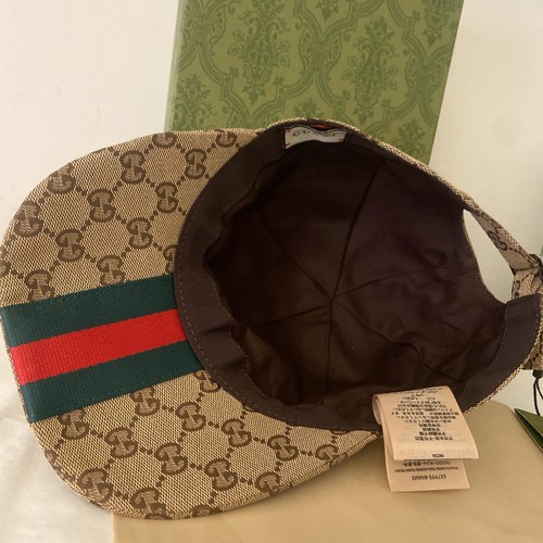 GUCCI GG CANVAS BASEBALL HAT ADJUSTED STRAP SIZE MEDIUM