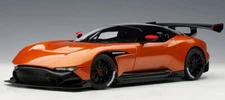 1/18 Aston Martin Vulcan Madagascar Orange W/Carbon Top Model Car Autoart 70264