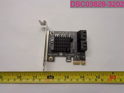 Ziyituod PCI-E Expansion Card ONLY!, No CABLES!, 4 Port, SATA Controller Card