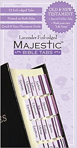 Majestic Lavender Bible Tabs by Ellie Claire 2009 Misc Supplies