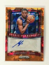 2019-20 Panini Prizm Penmanship Orange Ice Mfiondu Kabengele #RP-MFK Rookie Auto