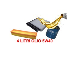 KIT 3 FILTRI TAGLIANDO OLIO 5W40 RENAULT MODUS 1.2 BENZINA