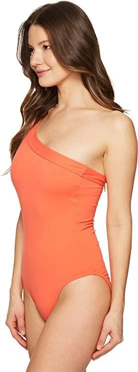 Traje de baño Letarte L59646 para mujer coral de una pieza correa lisa talla mediana Foto 3 de 3