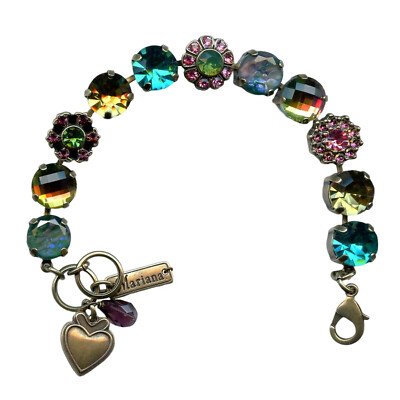 Mariana Bracelet Glamorous Emerald, Rose, Teal, Jonquil, Grass Green, & Dark ...