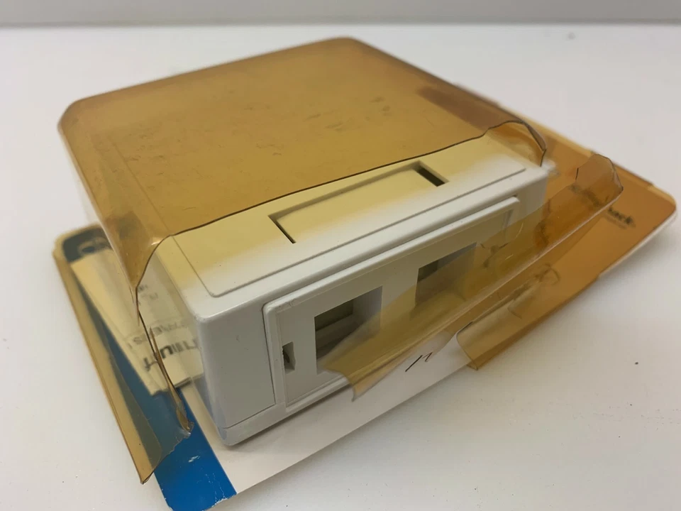 Lot of 3 2-Port Surface Mount Box for Keystone Style Jacks ports snap-in modules - Image 3 of 4