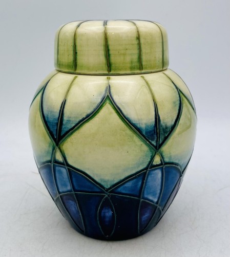 MOORCROFT Ingwerglas - INDIGO by Emma Bossons 2000 - Bild 1 von 4