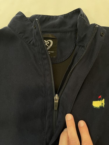 Zero Restriction The Masters Golf 1/4 Zip Vest Mens Sz L Navy Pullover - Picture 6 of 10