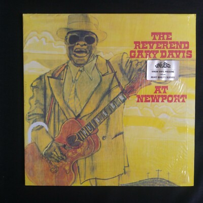 The Reverend Gary Davis at Newport 180g Vinyl LP Reissue Live Blues EX