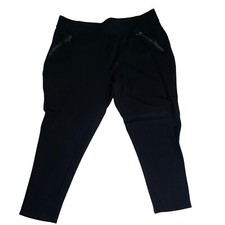 Women's New Look Curves Size 22 Black Zip Detail Leggings