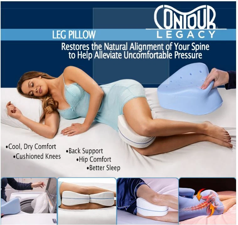 Contour Legacy Leg Pillow, White