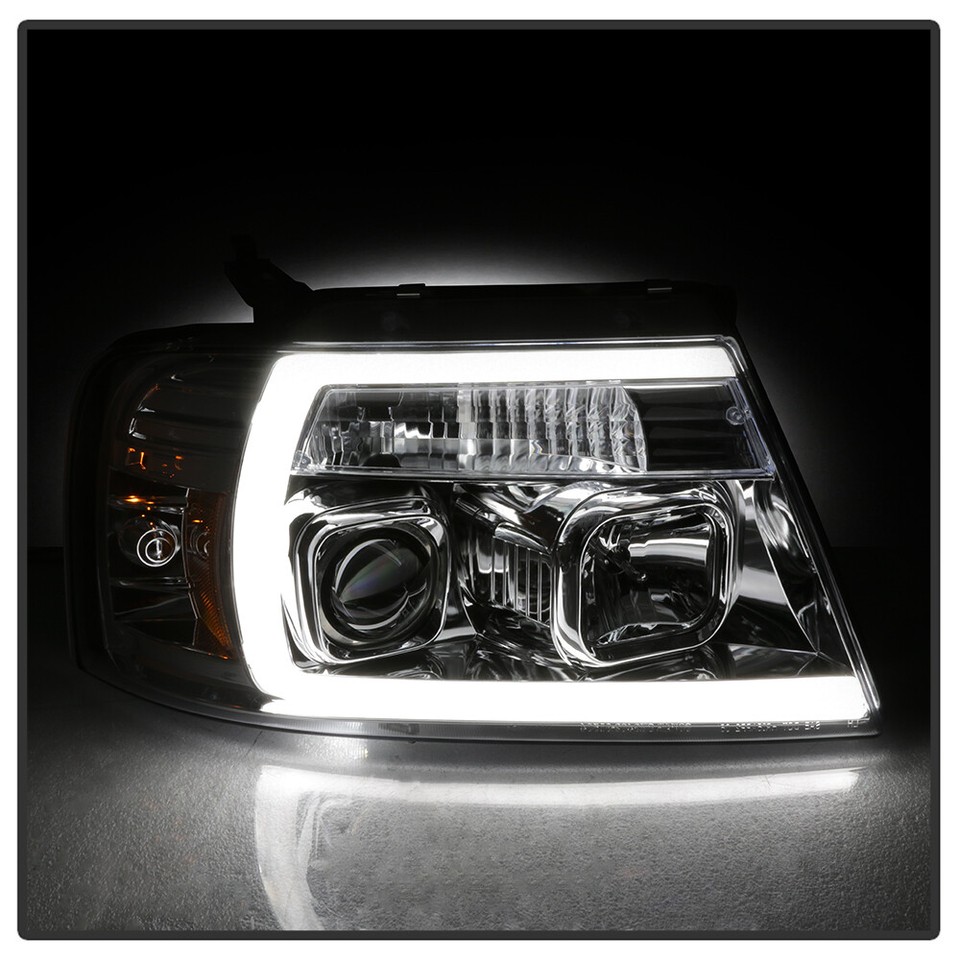 2004 2005 2006 2007 2008 Ford F150 LOBO LED Tube Projector Headlights ...