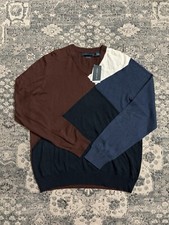 Perry Ellis V-Neck Long Sleeve Sweater Men s Size XL NWT