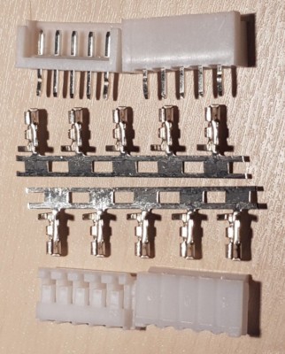 2 Paar CRIMP SET JST EH 2,5 mm 5-Pin Stecker + Buchse