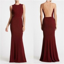 NWT Dress the Population Eve Crepe Mermaid Gown Dress XSmall