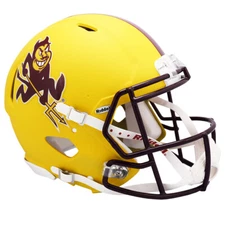 ASU Sun Devils Yellow Sparky Riddell Speed Full Size Authentic Football Helmet