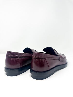 Alexander McQueen Men’s Jupiter Leather Moccasins Burgundy Size 45 (MSRP $990) Rome Moccasin - Burgundy | Joseph Turner main image 4