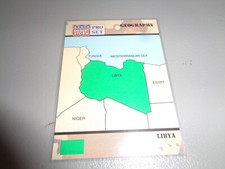 1991 Pro Set Desert Storm Card #34 Geography Libya