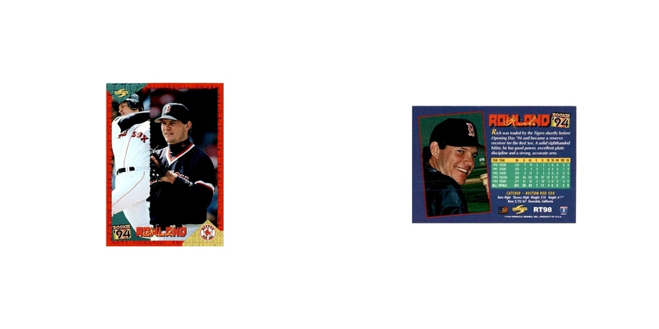 Rich Rowland Rookie 1994 Score Rookie & Traded #RT98 Boston Red Sox NM - Image 3 of 3