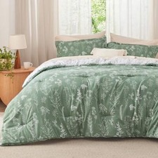 Comforter Set - Green Comforter, Cute Floral Bedding Comforter Full 24 - Green