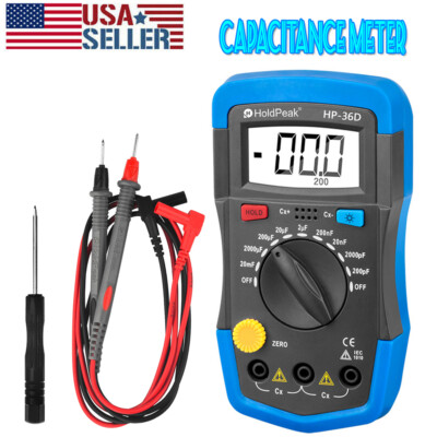 Digital Capacitor Tester Multimeter Capacitance Meter 200pF-20mF Meter Capacitor
