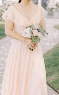 occasions bridesmaid dresses Off The Shoulder Satin Flower Girl Dress Junior Bridesmaid Gown 422 White / 2 main image 0