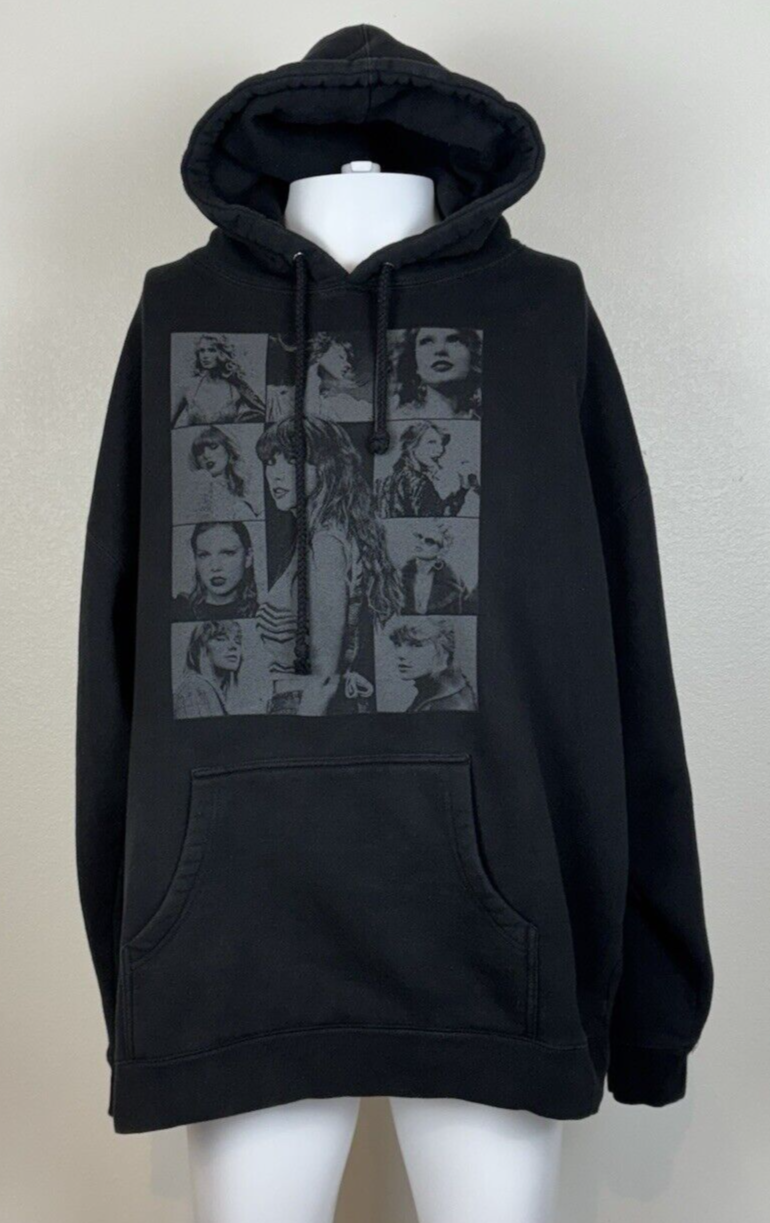 Taylor Swift The Eras Tour Concert Merch Hoodie Adult 2XL Black Limited Edition