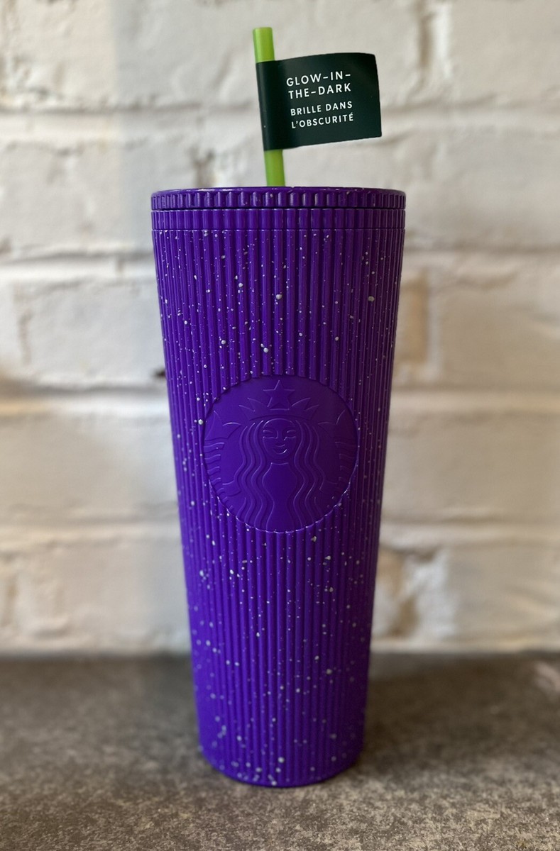 NEW Starbucks Ltd Edition Halloween Glow In The Dark Purple 24oz