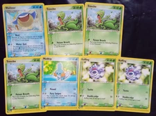 Pokemon Ruby & Sapphire Cards x7 Bundle, Treecko/Mudkip/Wailmer/etc (NEAR MINT)
