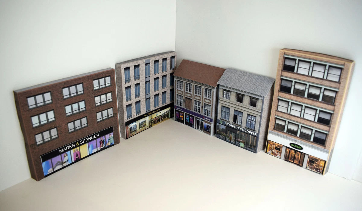 Oo gauge cardboard buildings hotsell