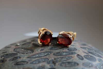 Ohrringe Cuamba Granat 9 Karat Gold