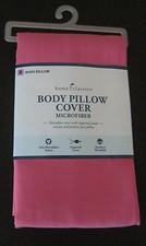 PINK HOME CLASSICS MICROFIBER BODY PILLOW COVER