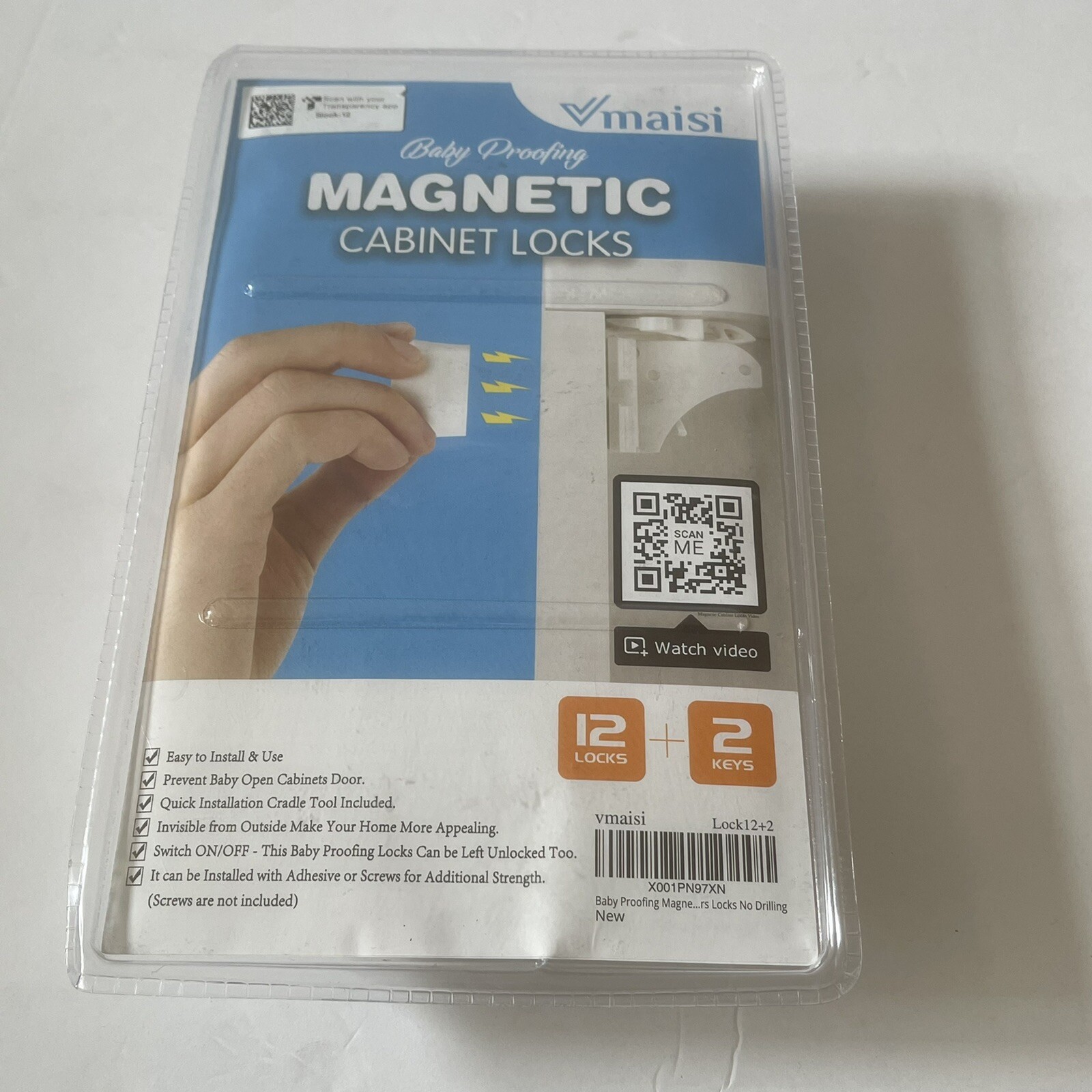 Vmaisi Adhesive Locks (12 Locks and 2 Keys),