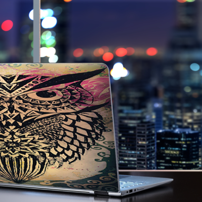 Skins Decal Wrap pour HP Chromebook 14-Tribal Abstract Owl - eBay