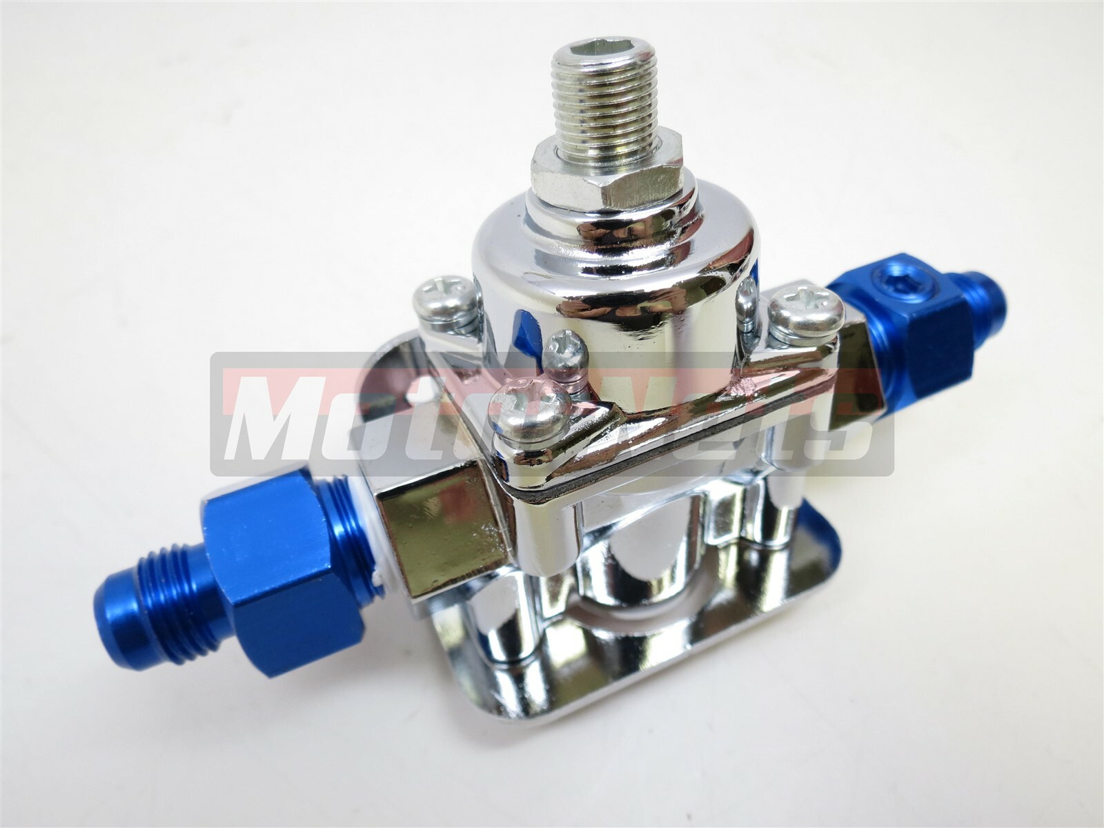 Braided Fuel Line Pressure Regulator Kit Dual Outlet Holley 4150