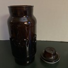 Borden Cremora Jar Canister w/ Lid Glass Apothecary Fleur de Lis 9" Tall VTG — photo 5