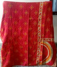 Wholesale Vintage Kantha Blanket Bedspread Indian Handmade Quilt Throw Cotton