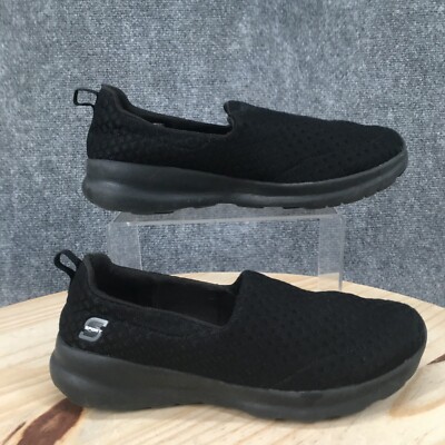Ssport By Skechers Shoes Womens 8 Malvina Slip On Sneakers Black Fabric Flats
