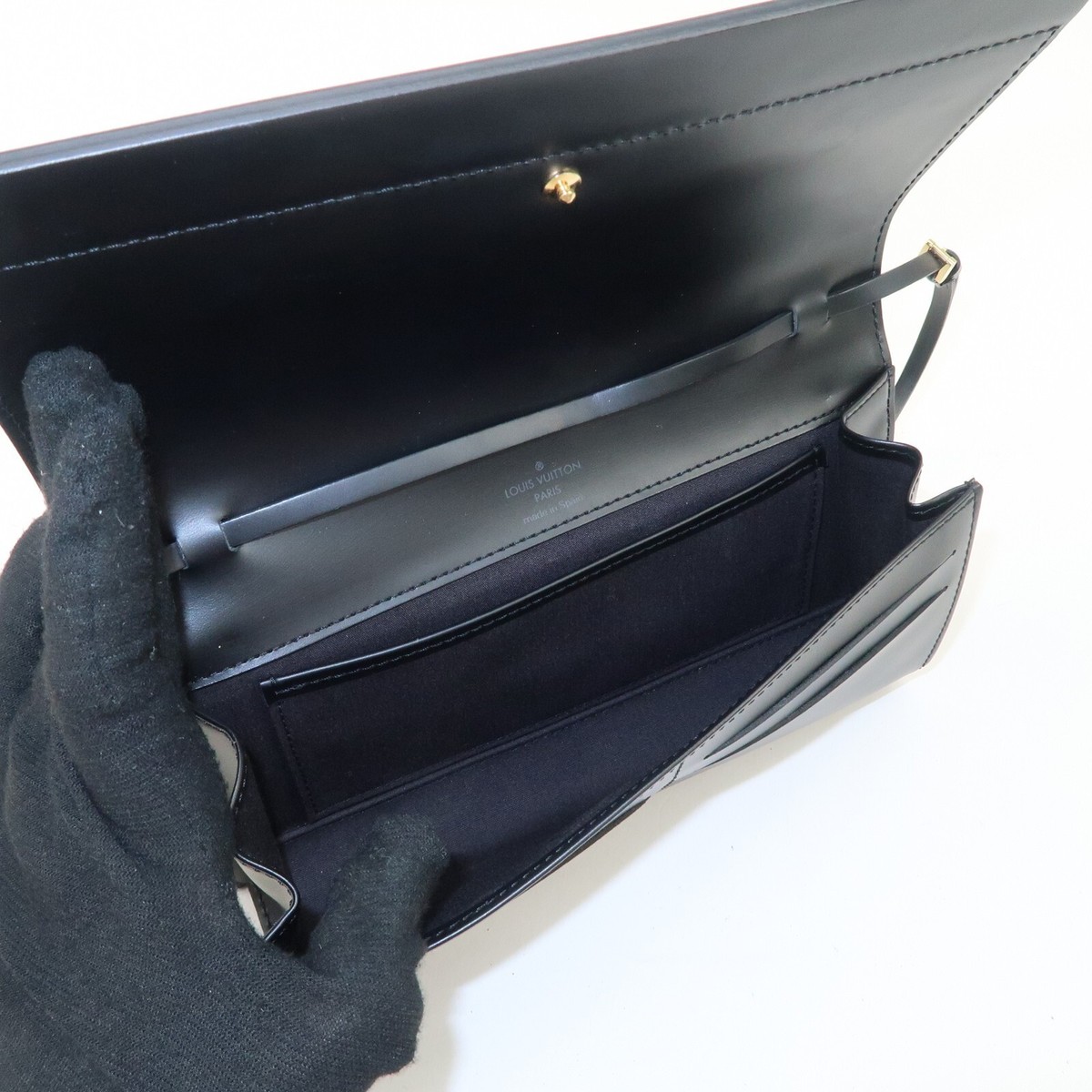 Louis Vuitton Epi Honfleur Hand Bag Noir M52732 Auth Used | eBay