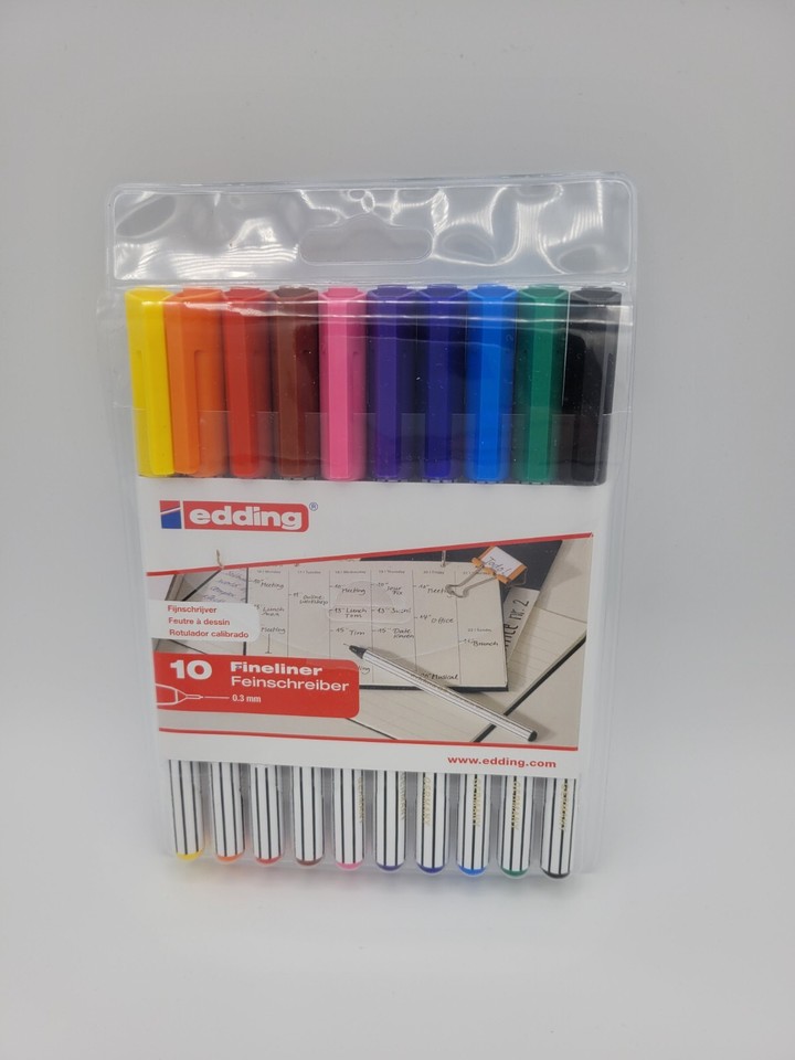 edding 89 office liner EF Fineliner farbsortiert 0,3 mm 10 Stück/ 3