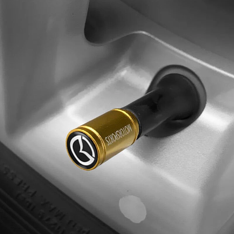 4PCS Metal Alloy Car Wheel Tire Air Valve Stem Cap Fits for Most Mazda Cars&SUVs Foto 4 de 4