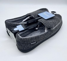 NWT Isotoner Men  s Slippers Dark Charcoal Heather XL 11-12